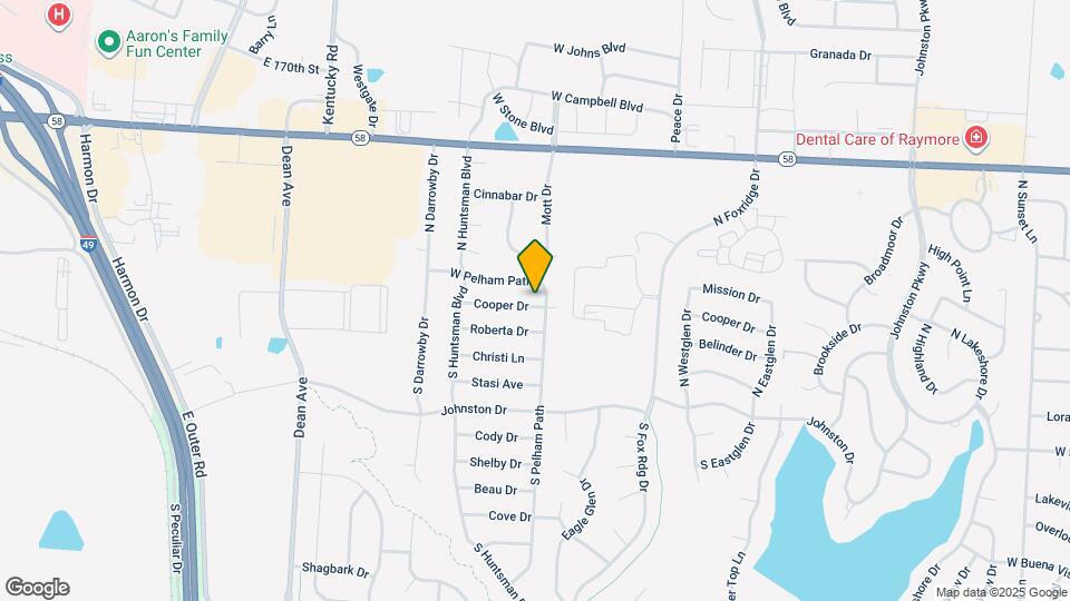 1602 Cooper Dr Map and Location Details