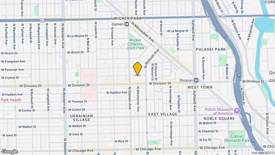 1929 W Crystal St Map and Location Details