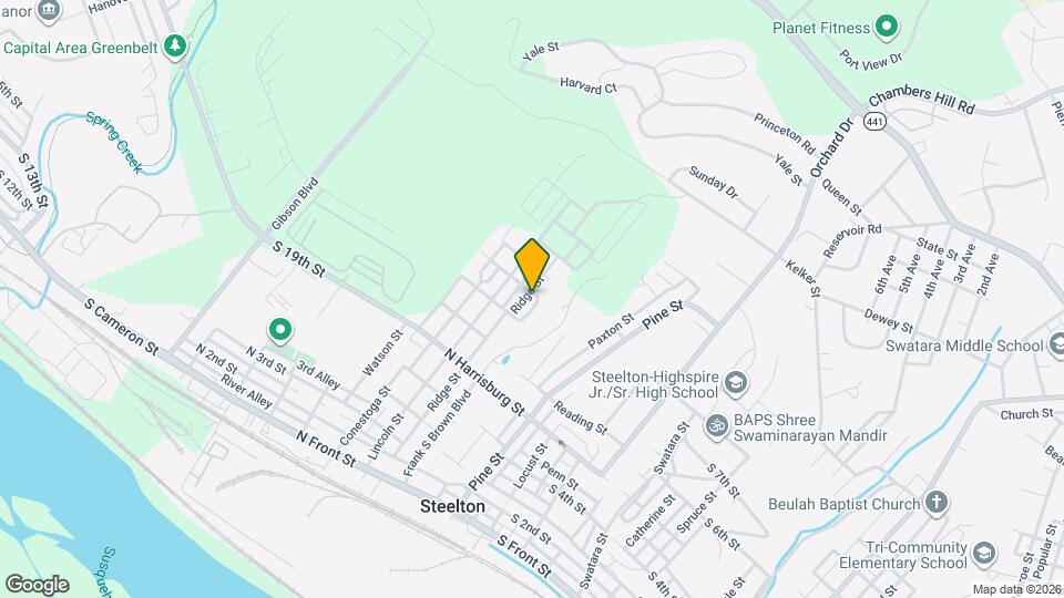 532 Ridge St Map and Location Details