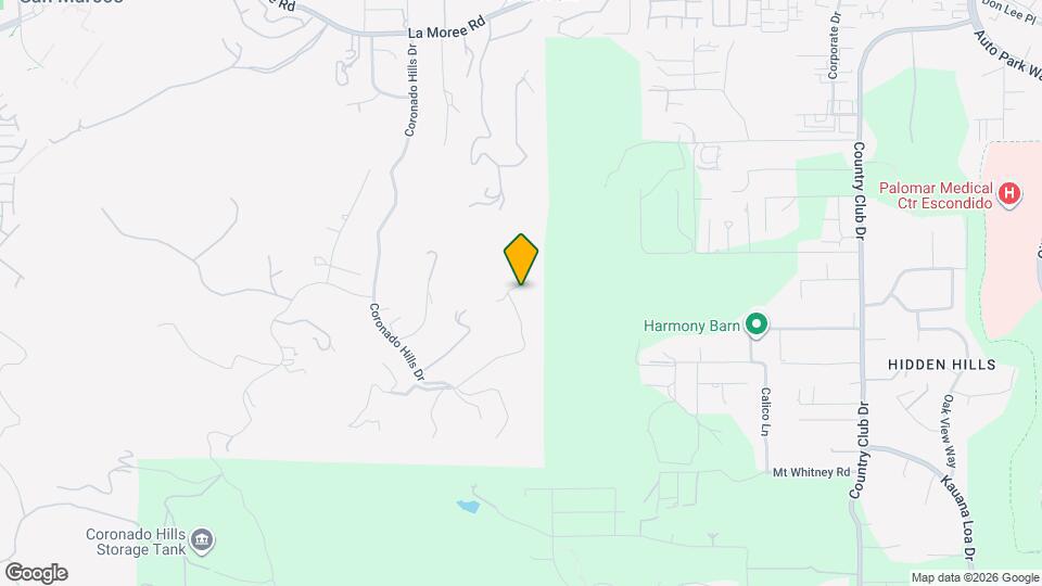 658 Coronado Hills Dr Mapa y Detalles de la Ubicación