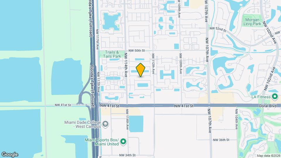 11301 NW 44th Terrace Map and Location Details