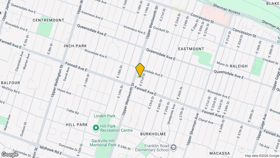 284 E 21st St Map and Location Details
