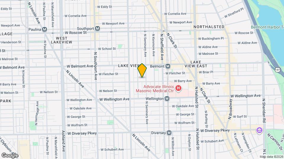 1114 W Belmont Ave Mapa y Detalles de la Ubicación