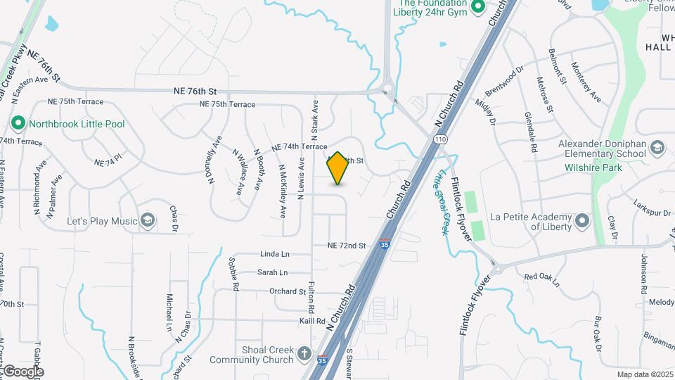 8824 NE 73rd Terrace Map and Location Details