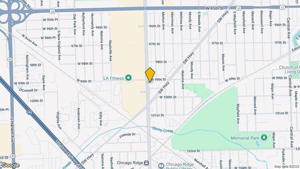 9909 S Ridgeland Ave, Unit 2S Mapa y Detalles de la Ubicación