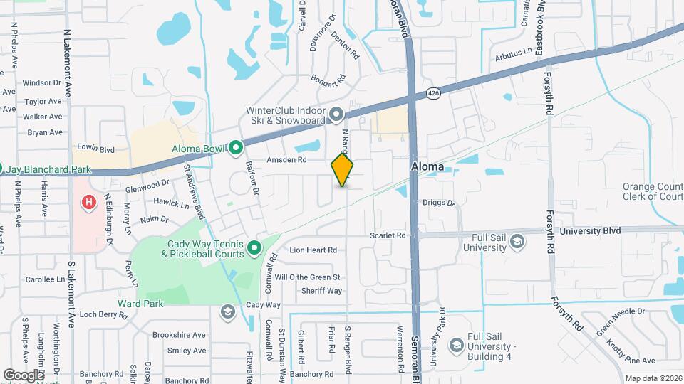 283 N Ranger Blvd Map and Location Details