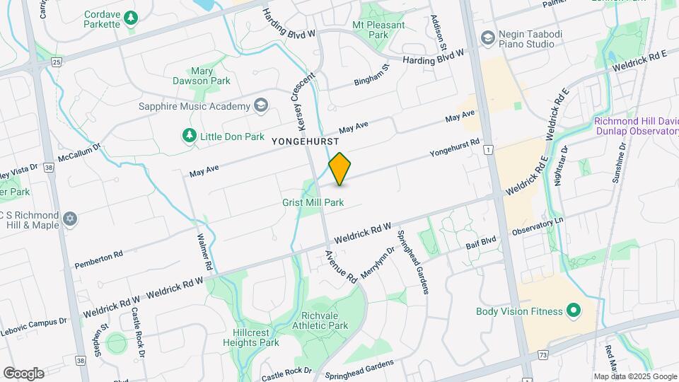 105 Yongehurst Rd Map and Location Details
