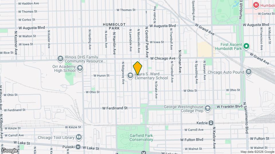 652 N Monticello Ave Mapa y Detalles de la Ubicación