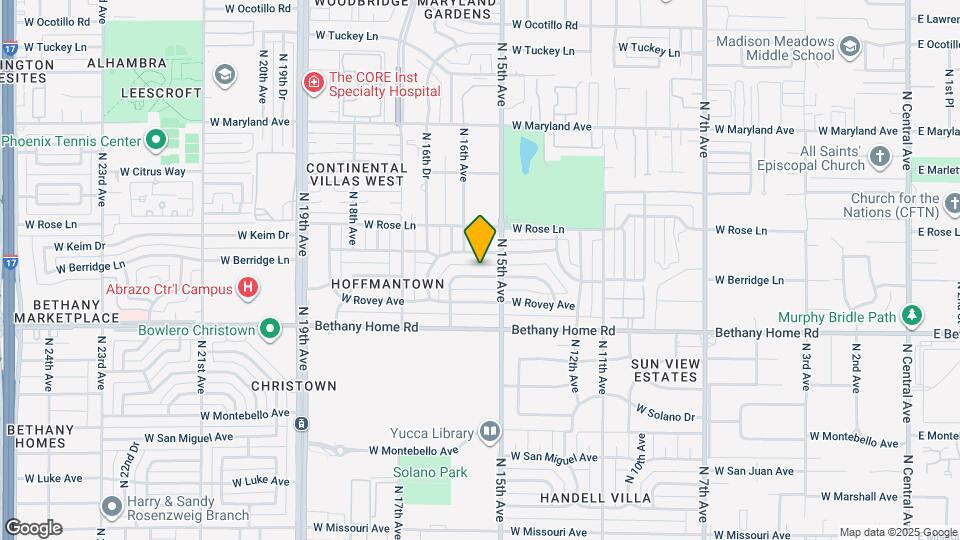 1520 W Berridge Ln Map and Location Details