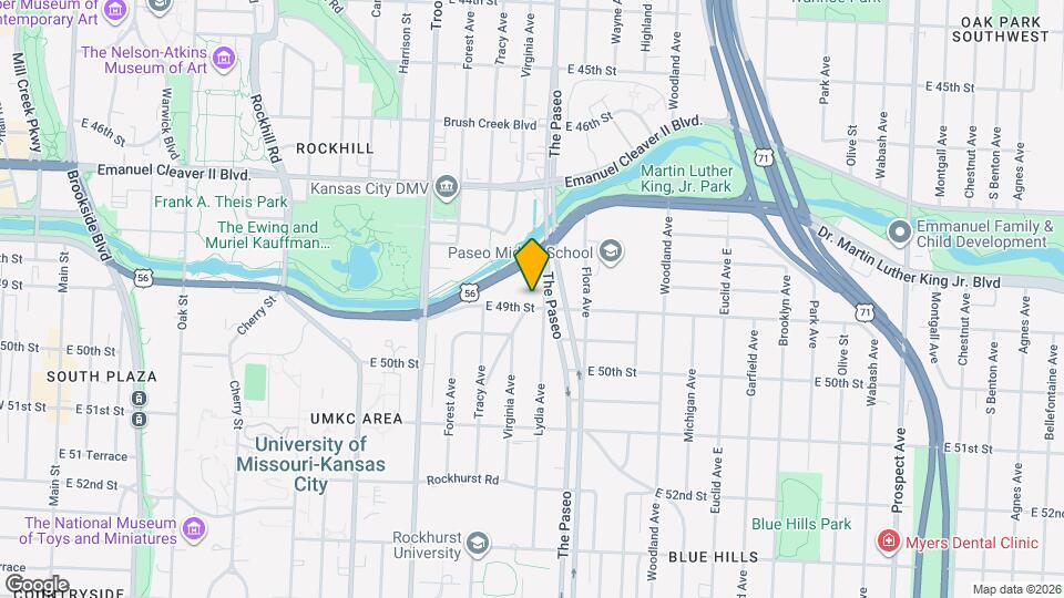 4840 The Paseo Map and Location Details