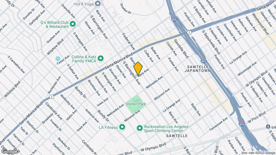 1700 S Barrington Ave Mapa y Detalles de la Ubicación
