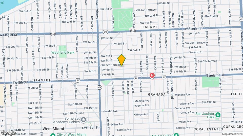 5509 SW 6th St Map and Location Details