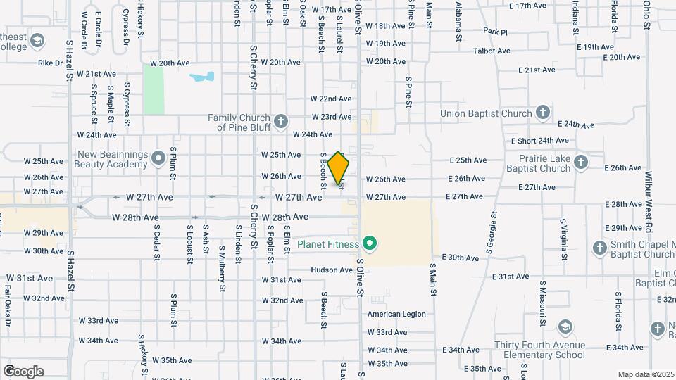 2608 S Laurel St Mapa y Detalles de la Ubicación