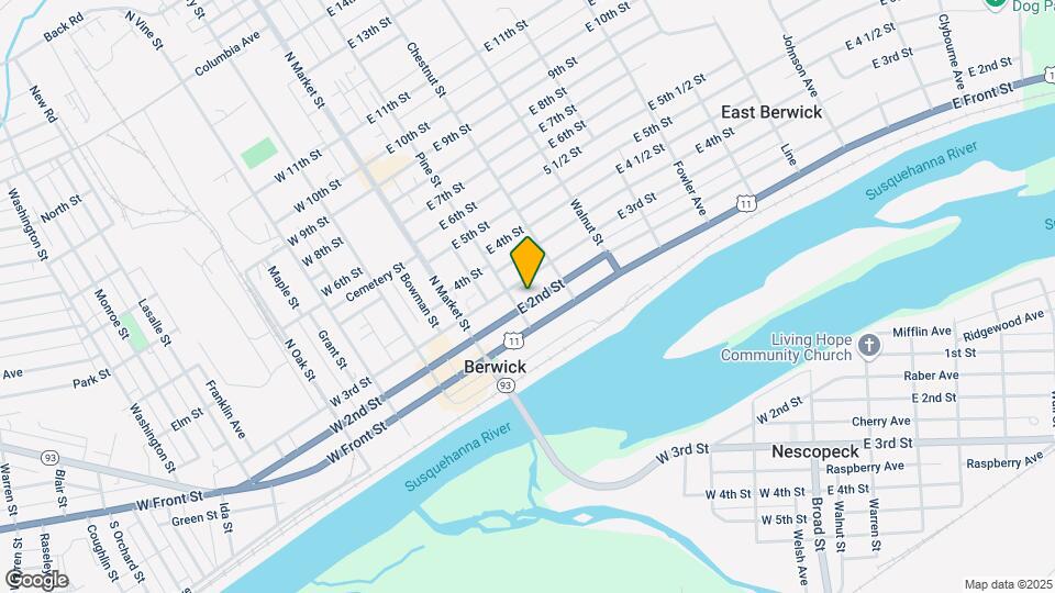 209-211 E 2nd St Mapa y Detalles de la Ubicación
