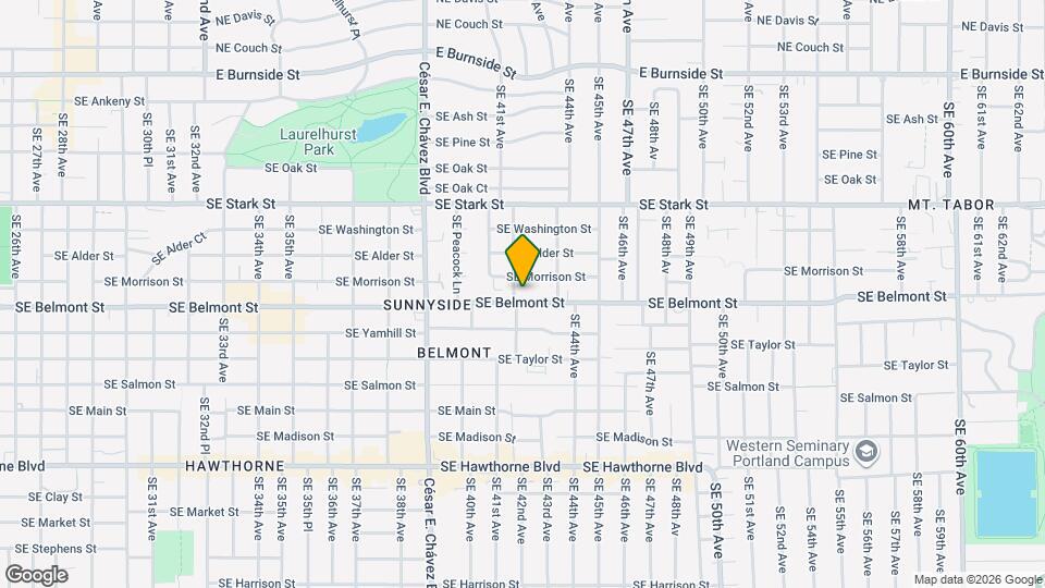 838 SE 42nd Ave Map and Location Details