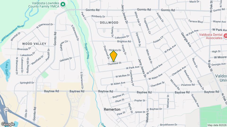 1218 Thomwal St Map and Location Details
