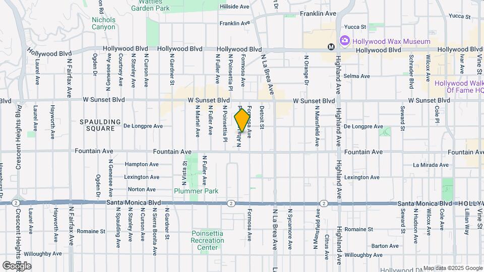1344-1350 N Alta Vista Blvd Map and Location Details