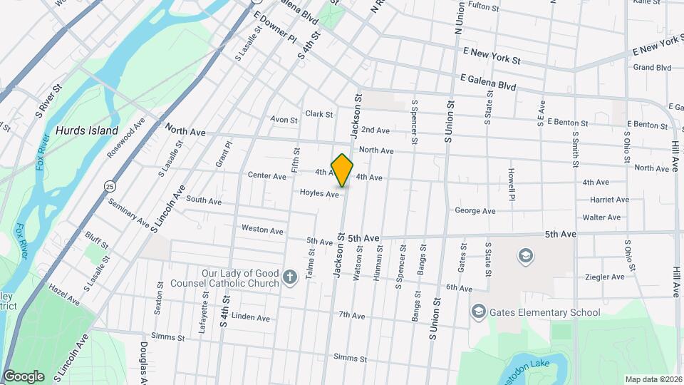423 Jackson St Mapa y Detalles de la Ubicación