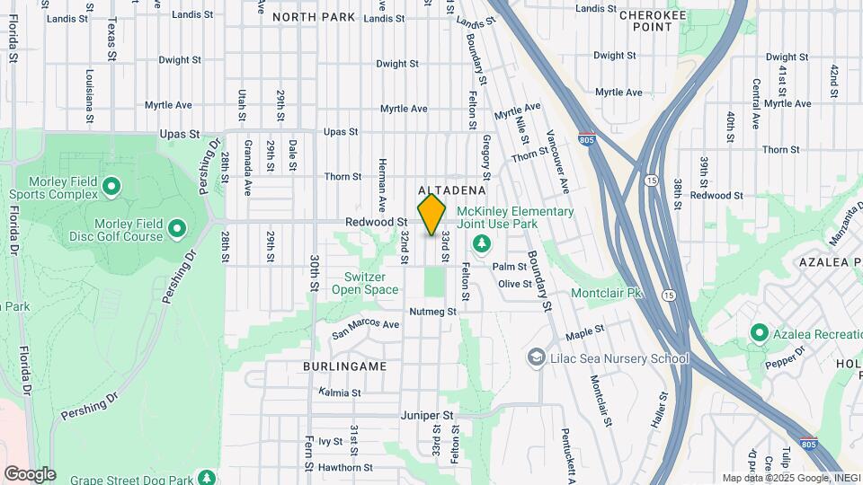 3005 Bancroft St Map and Location Details