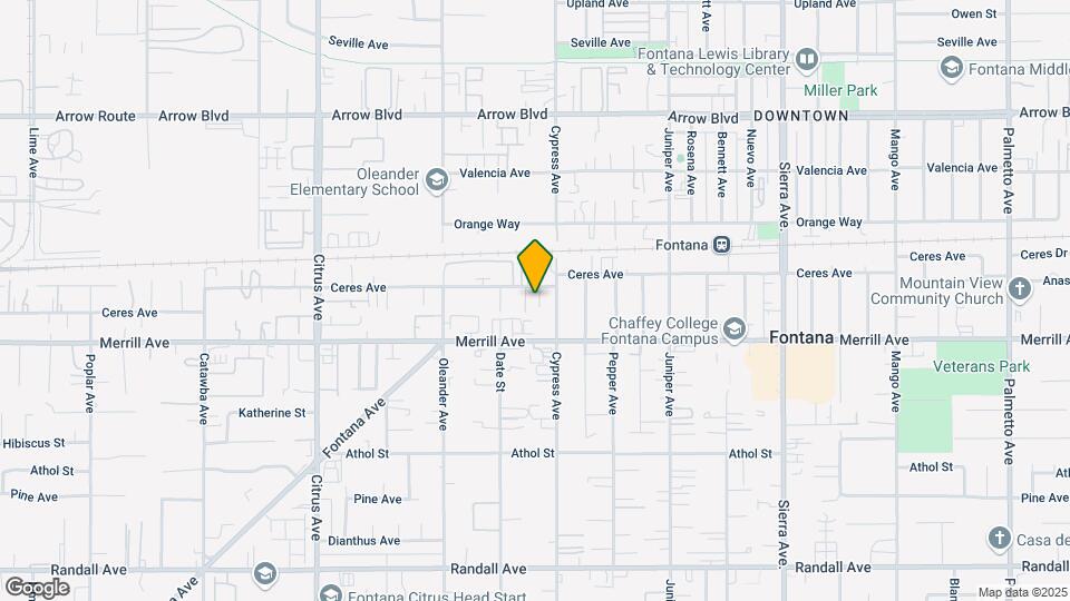 16469 Ceres Ave Mapa y Detalles de la Ubicación