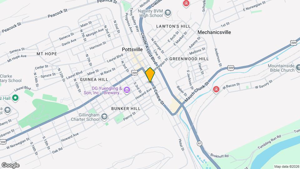 109 S Centre St Map and Location Details