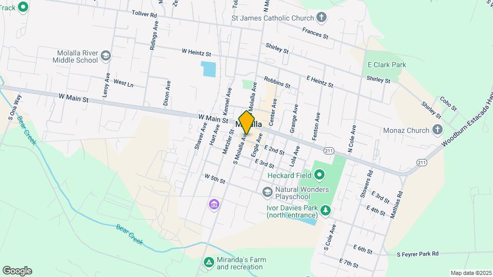 123 S Molalla Ave Mapa y Detalles de la Ubicación