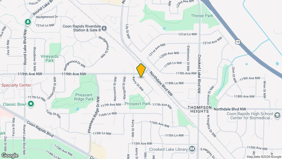 11874 Jonquil St NW Map and Location Details