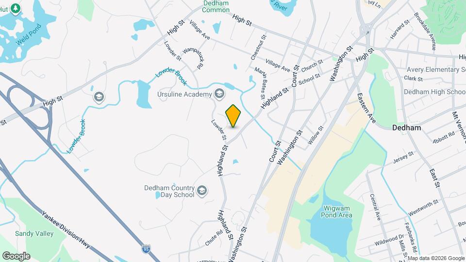 141 Highland St Map and Location Details