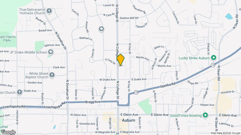 550 N College St Map and Location Details