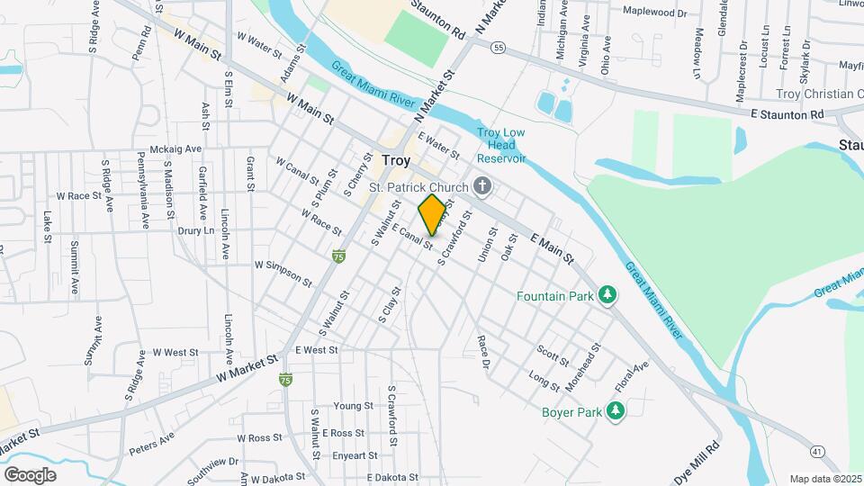 301 E Canal St Map and Location Details