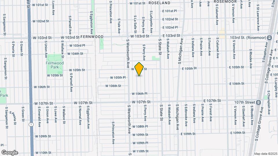10531 S La Salle St Map and Location Details