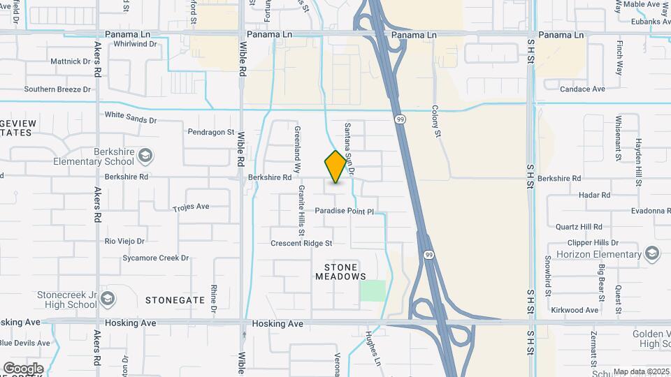 4 Bed, 2 Bath Home with Pool in Southwest Bakersfield Map and Location Details