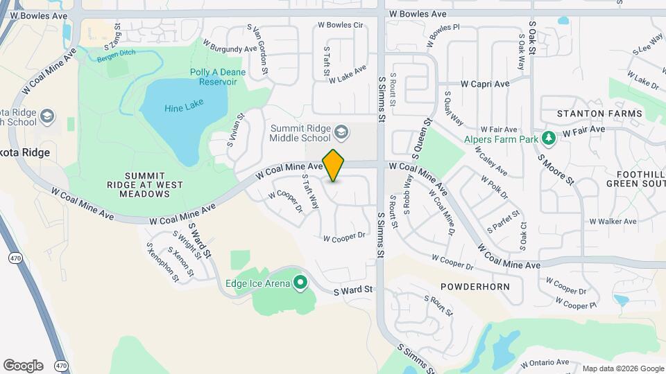 6473 S Tabor Ct Map and Location Details