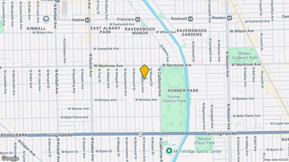 4303 N Francisco Ave, Unit 4 Map and Location Details