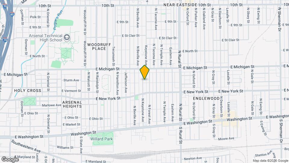 405 Keystone Ave Map and Location Details