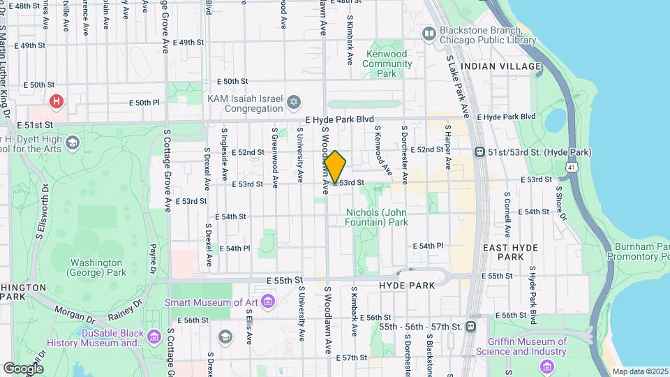1213-1215 E 53rd St Mapa y Detalles de la Ubicación