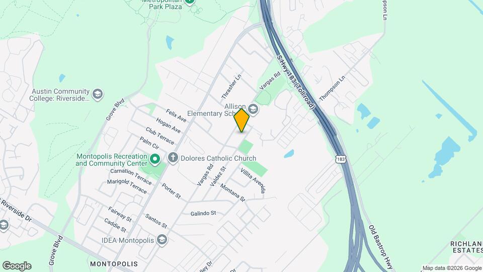 800 Valdez St Map and Location Details