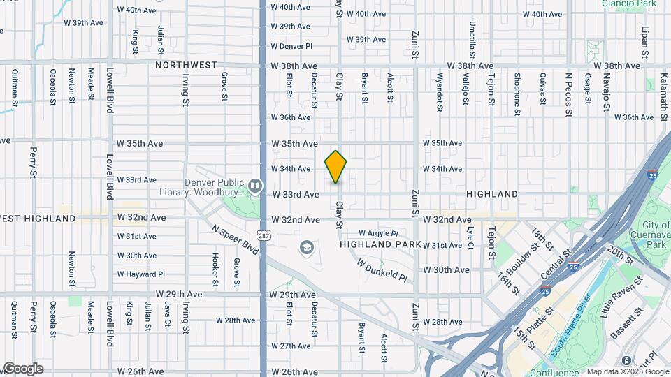 3311 Clay St Map and Location Details