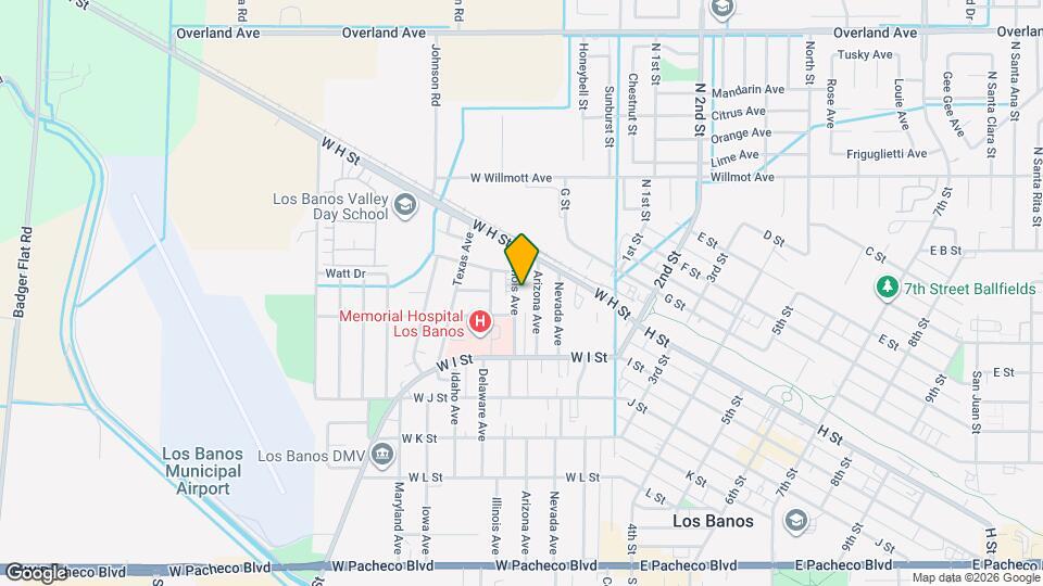 728 Illinois Ave Map and Location Details
