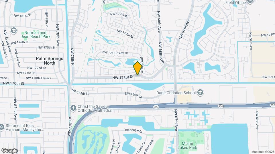 7090 NW 173rd Dr, Unit # 208 Map and Location Details