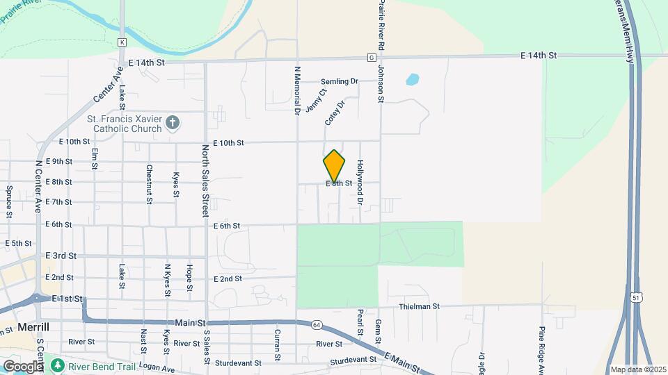 704 Woodbine Ave Map and Location Details