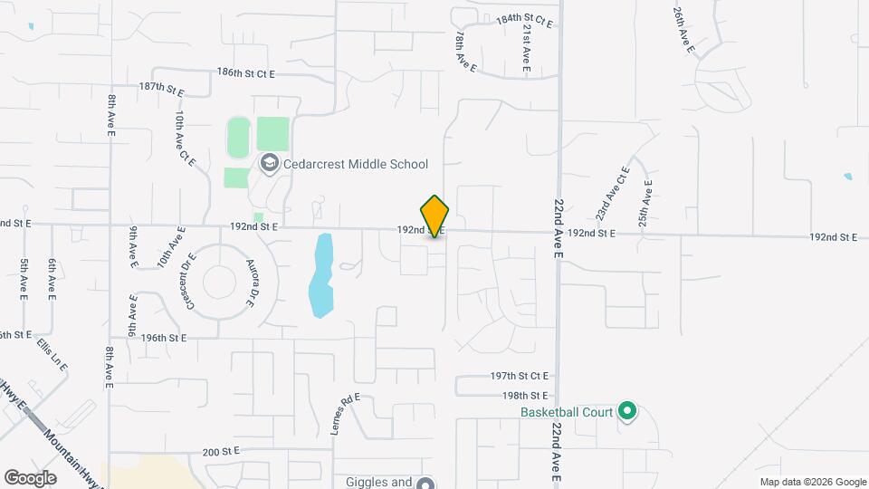 19205 17th Ave Ct E Map and Location Details