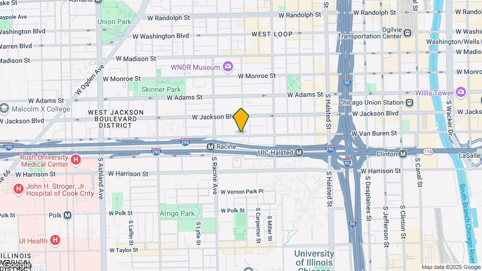 1354 W Randolph St Mapa y Detalles de la Ubicación
