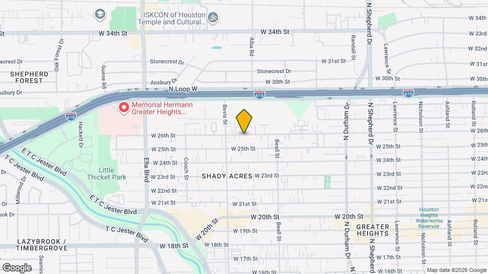 1226 W 26th St Map and Location Details