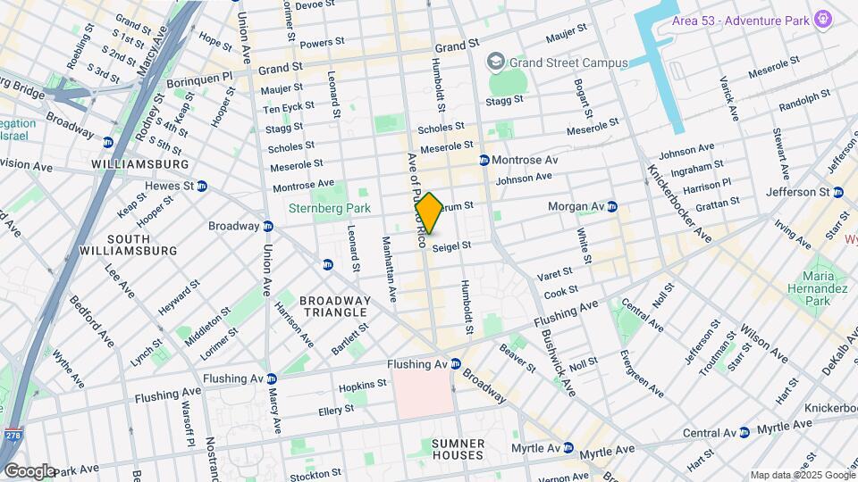 104 Graham Ave Mapa y Detalles de la Ubicación
