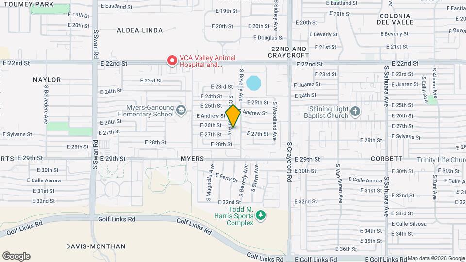 1641 S Cloverland Ave Map and Location Details
