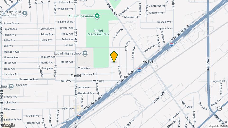 851 E 232nd St Map and Location Details