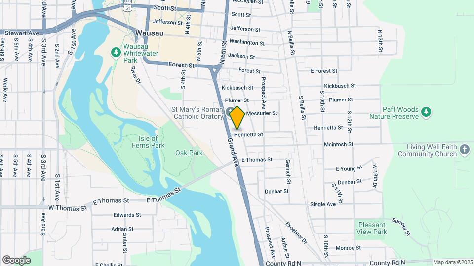 612 Henrietta St Map and Location Details