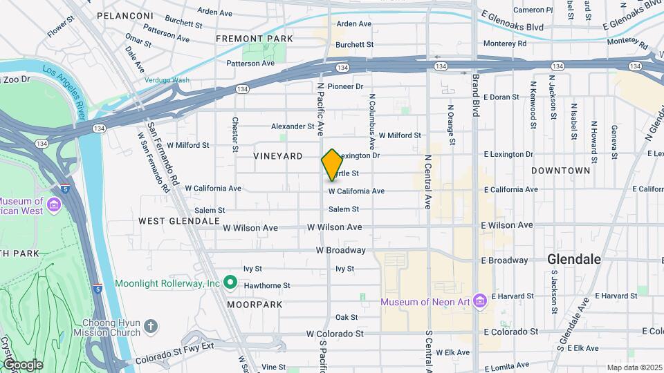 457 W California Ave Map and Location Details