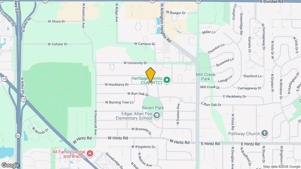 318 W Hackberry Dr Map and Location Details